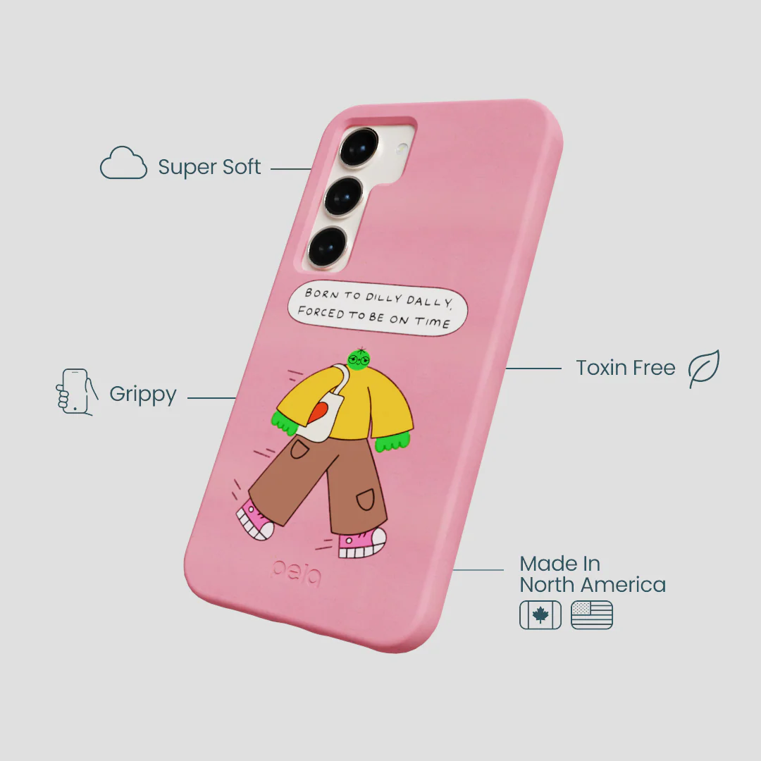 Bubblegum Pink Dilly Dally Samsung Galaxy S23 Case - Image 4