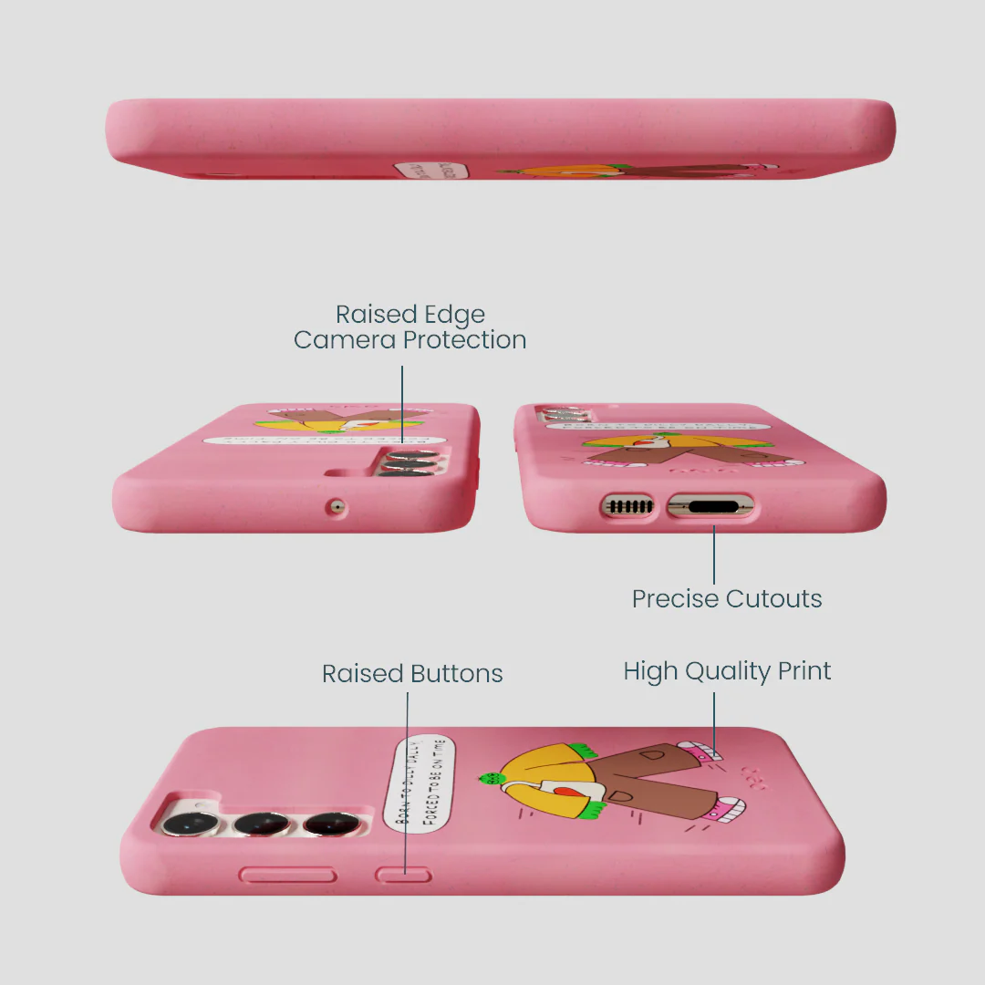 Bubblegum Pink Dilly Dally Samsung Galaxy S23+(Plus) Case - Image 3