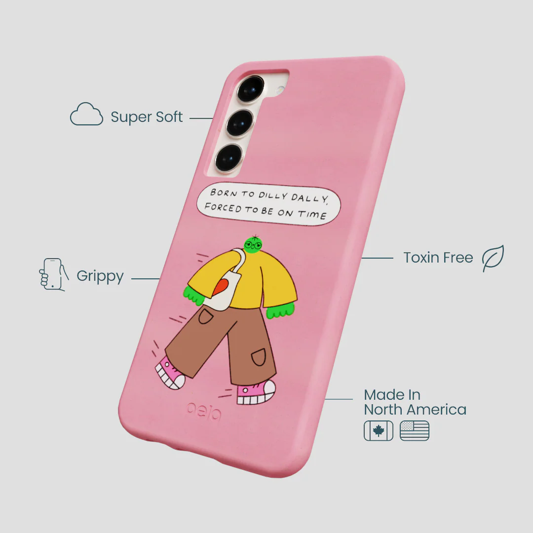 Bubblegum Pink Dilly Dally Samsung Galaxy S23+(Plus) Case - Image 4