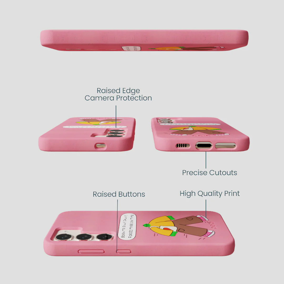 Bubblegum Pink Dilly Dally Samsung Galaxy S24 Case - Image 3