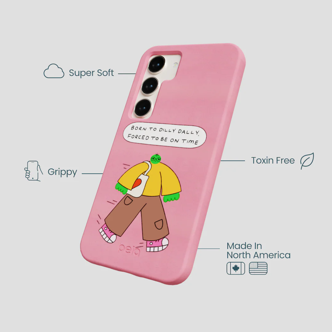 Bubblegum Pink Dilly Dally Samsung Galaxy S24 Case - Image 4