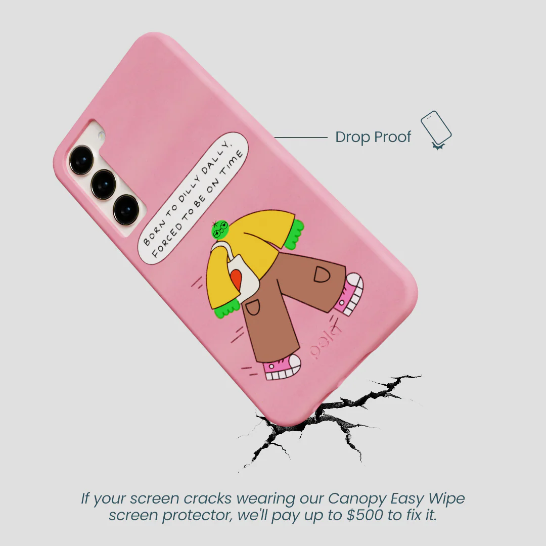 Bubblegum Pink Dilly Dally Samsung Galaxy S24+(Plus) Case - Image 5