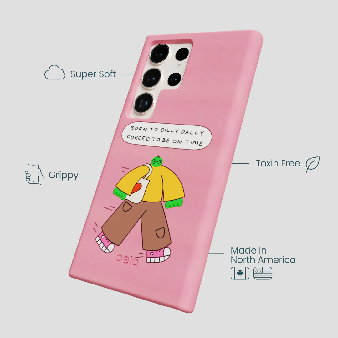 Bubblegum Pink Dilly Dally Samsung Galaxy S24 Ultra Case - Image 4