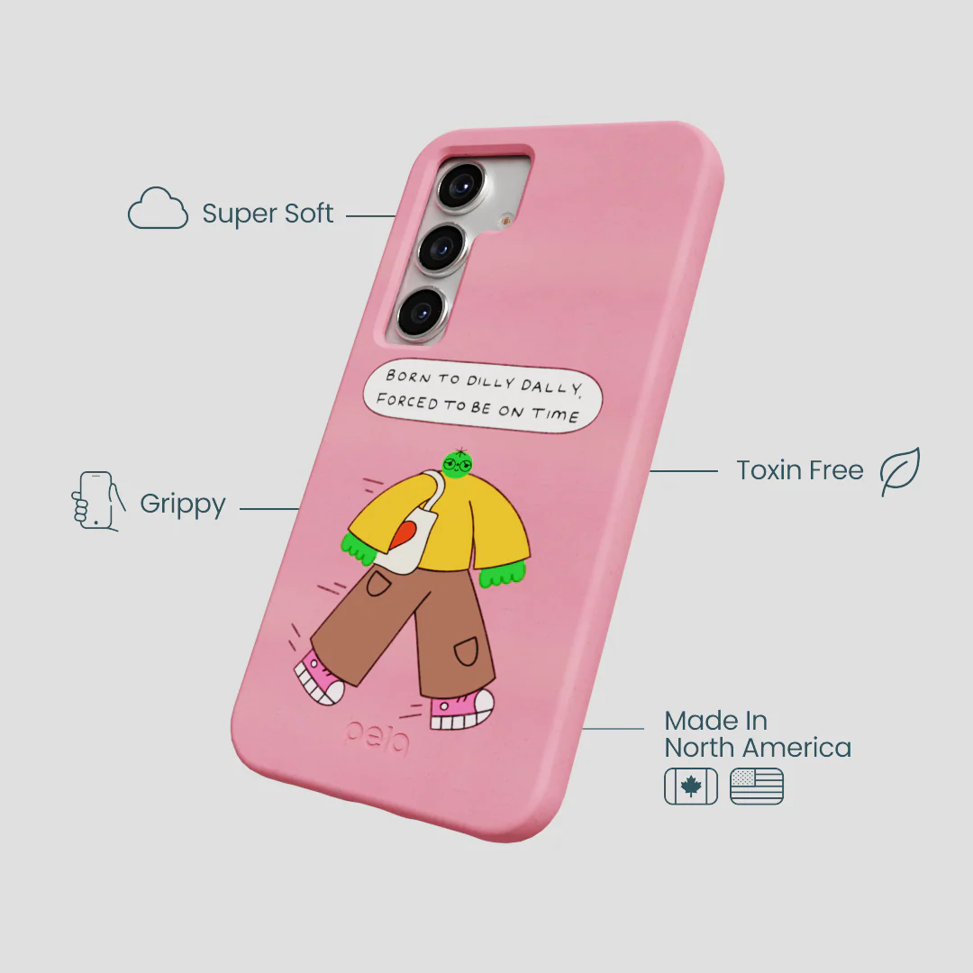 Bubblegum Pink Dilly Dally Samsung Galaxy S25 Case - Image 4