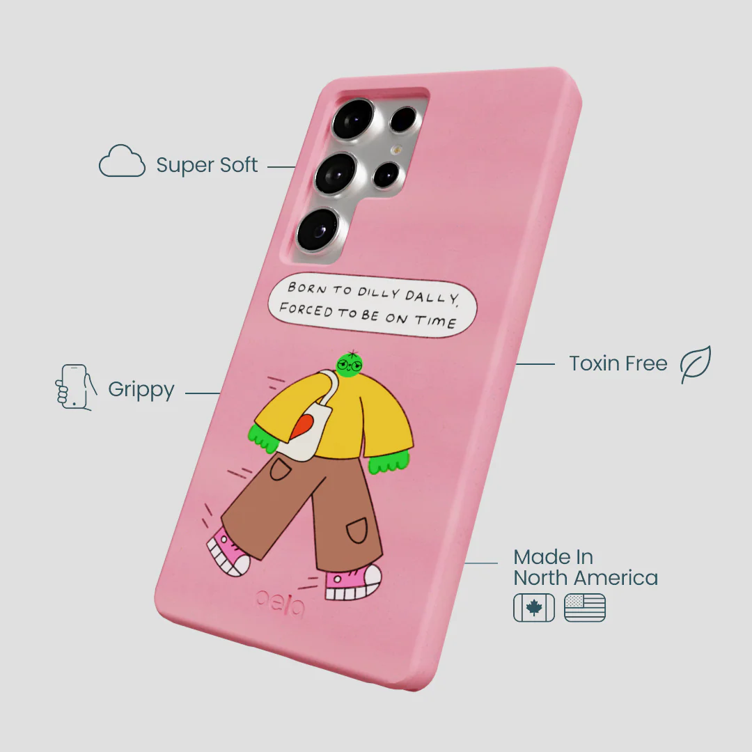 Bubblegum Pink Dilly Dally Samsung Galaxy S25 Ultra Case - Image 4