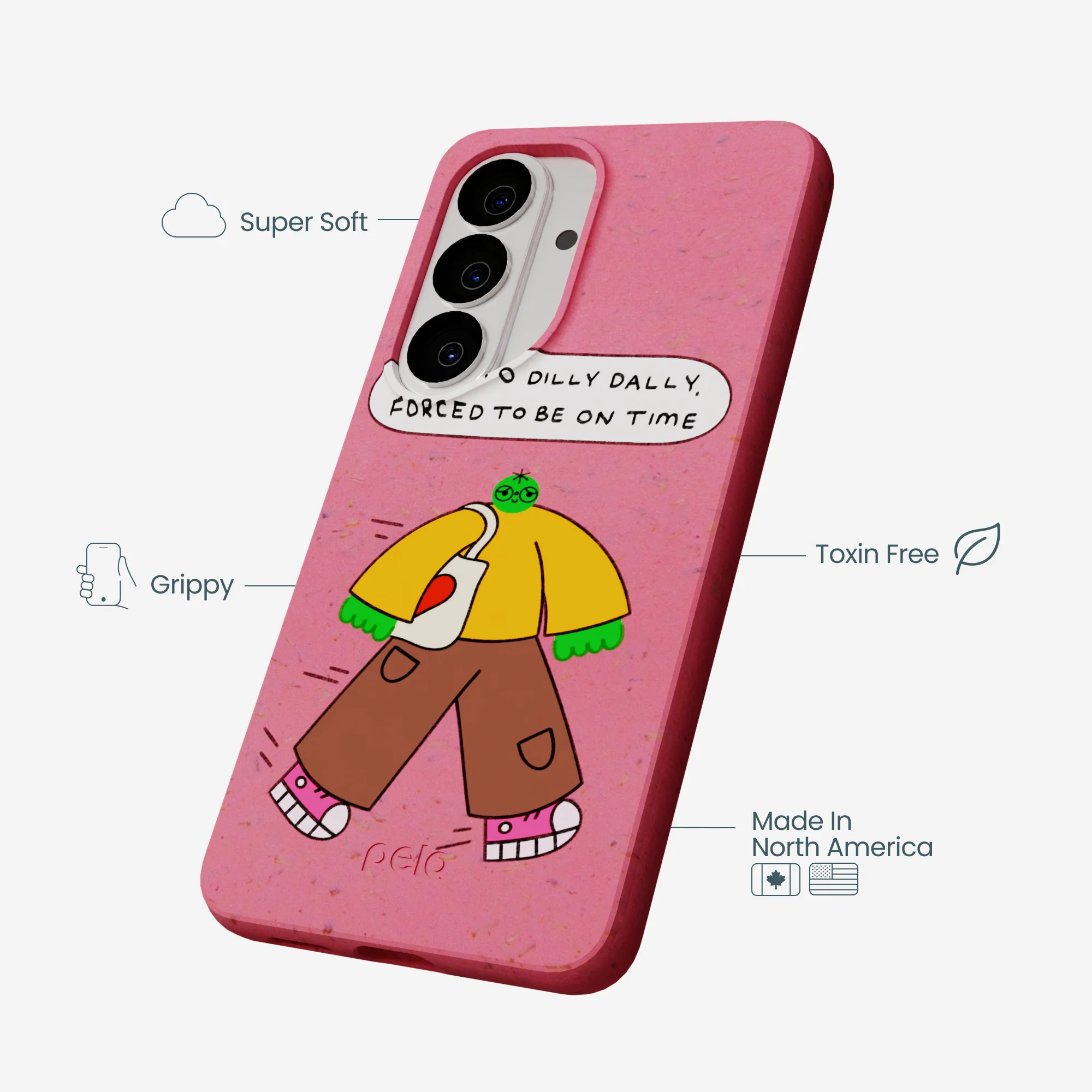 Bubblegum Pink Dilly Dally Samsung Galaxy S26 Case - Image 4