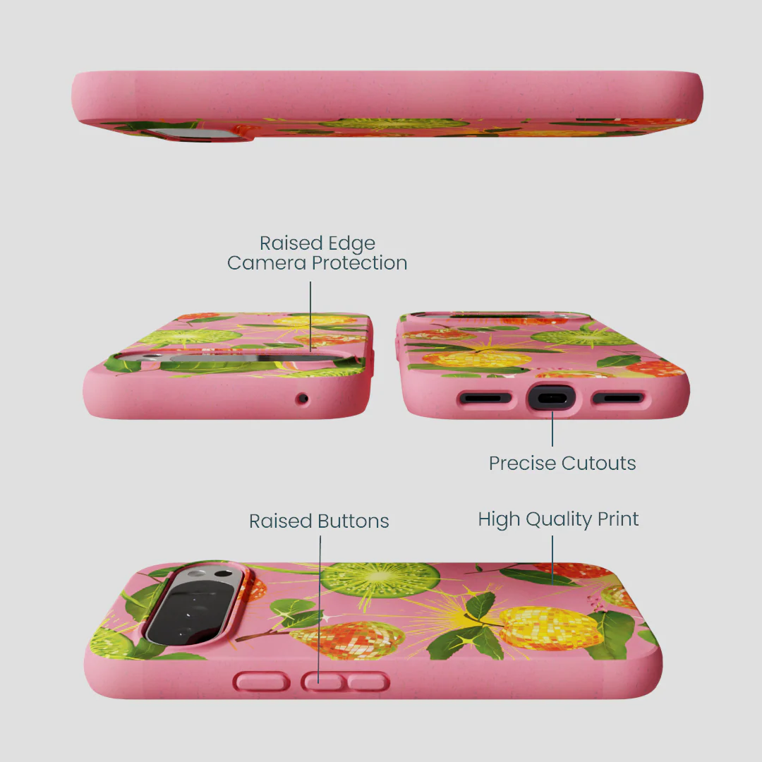 Bubblegum Pink Disco Fruity Google Pixel 10 Pro XL Case - Image 3