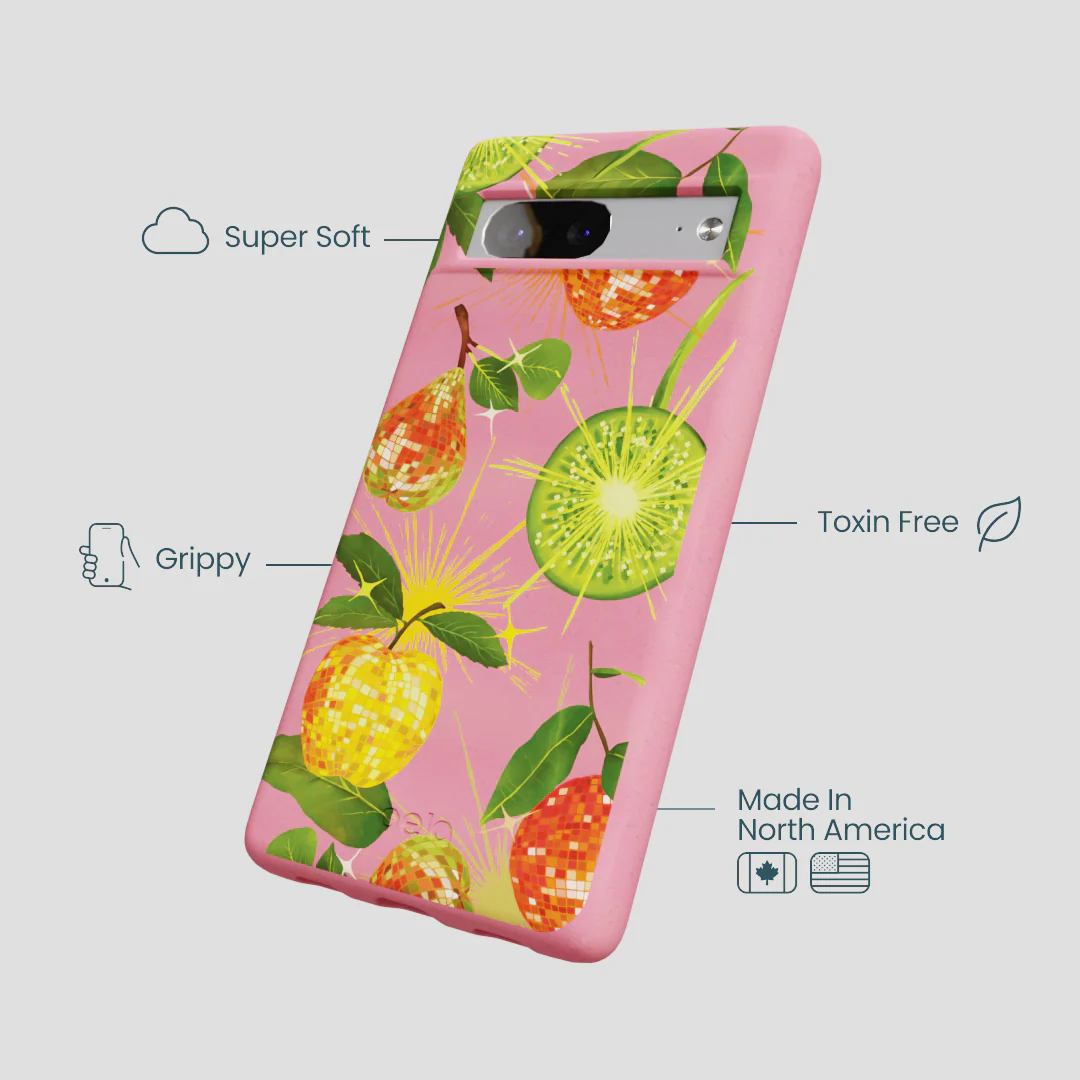Bubblegum Pink Disco Fruity Google Pixel 7 Case - Image 4
