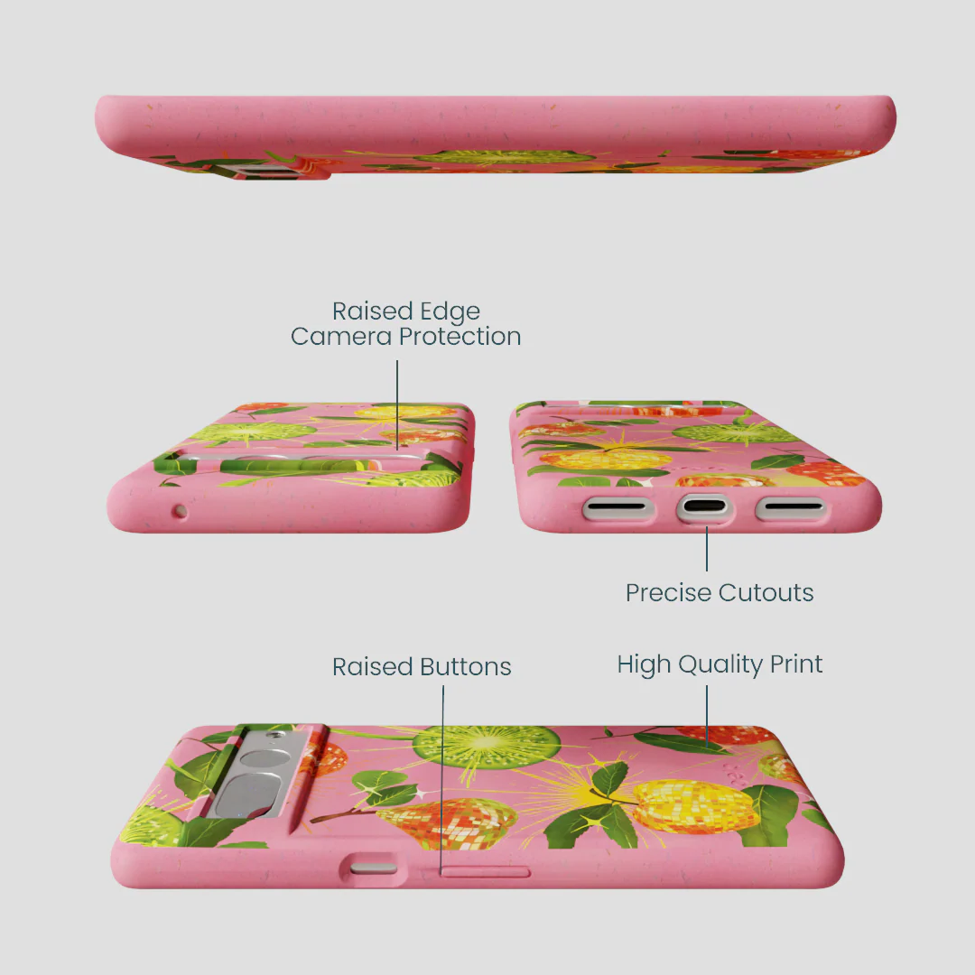 Bubblegum Pink Disco Fruity Google Pixel 7 Pro Case - Image 3