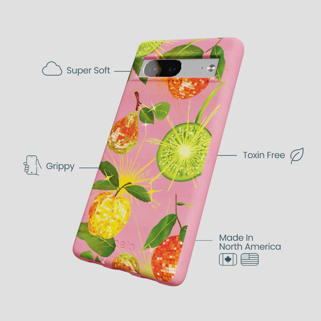 Bubblegum Pink Disco Fruity Google Pixel 7a Case - Image 4