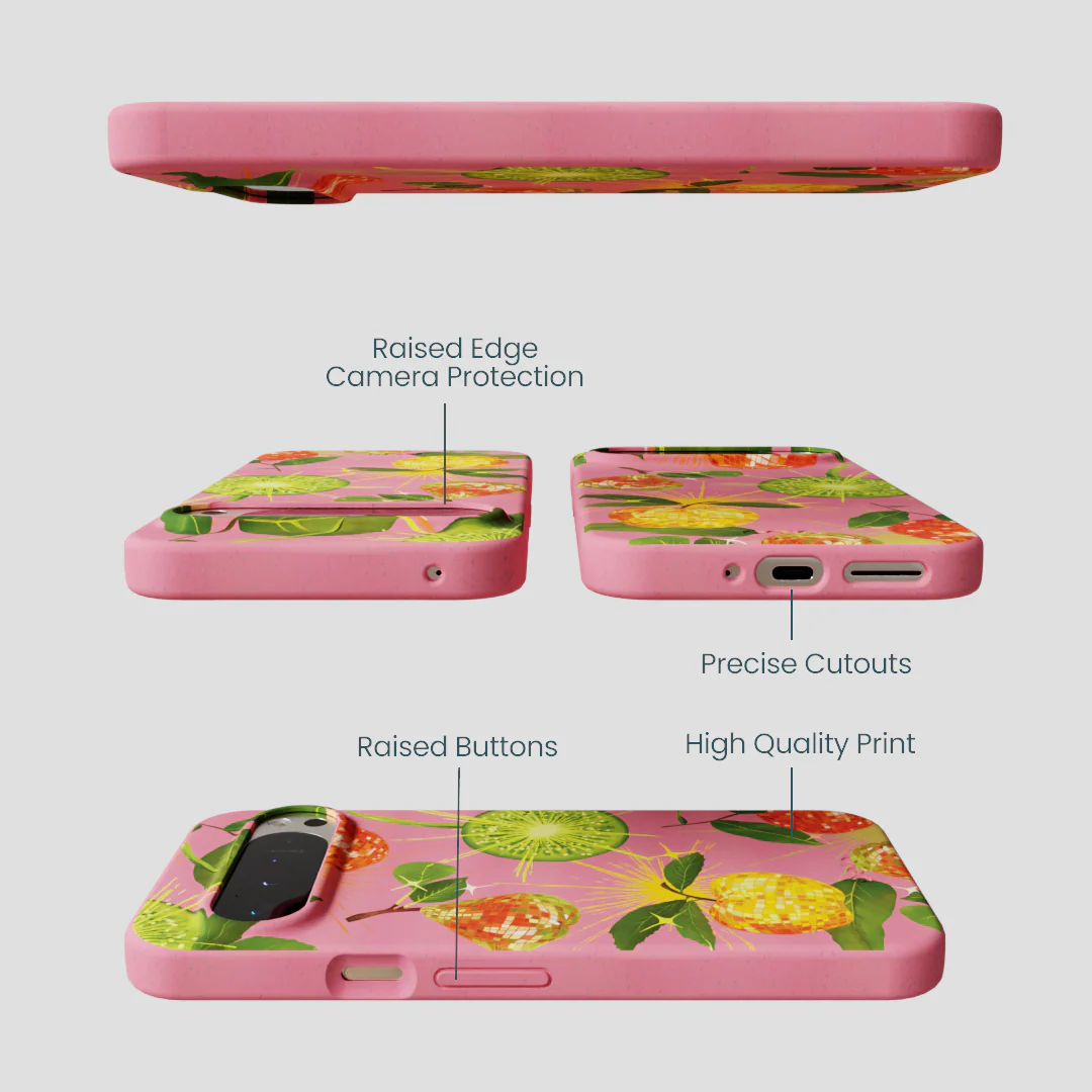 Bubblegum Pink Disco Fruity Google Pixel 9 Pro XL Case - Image 3