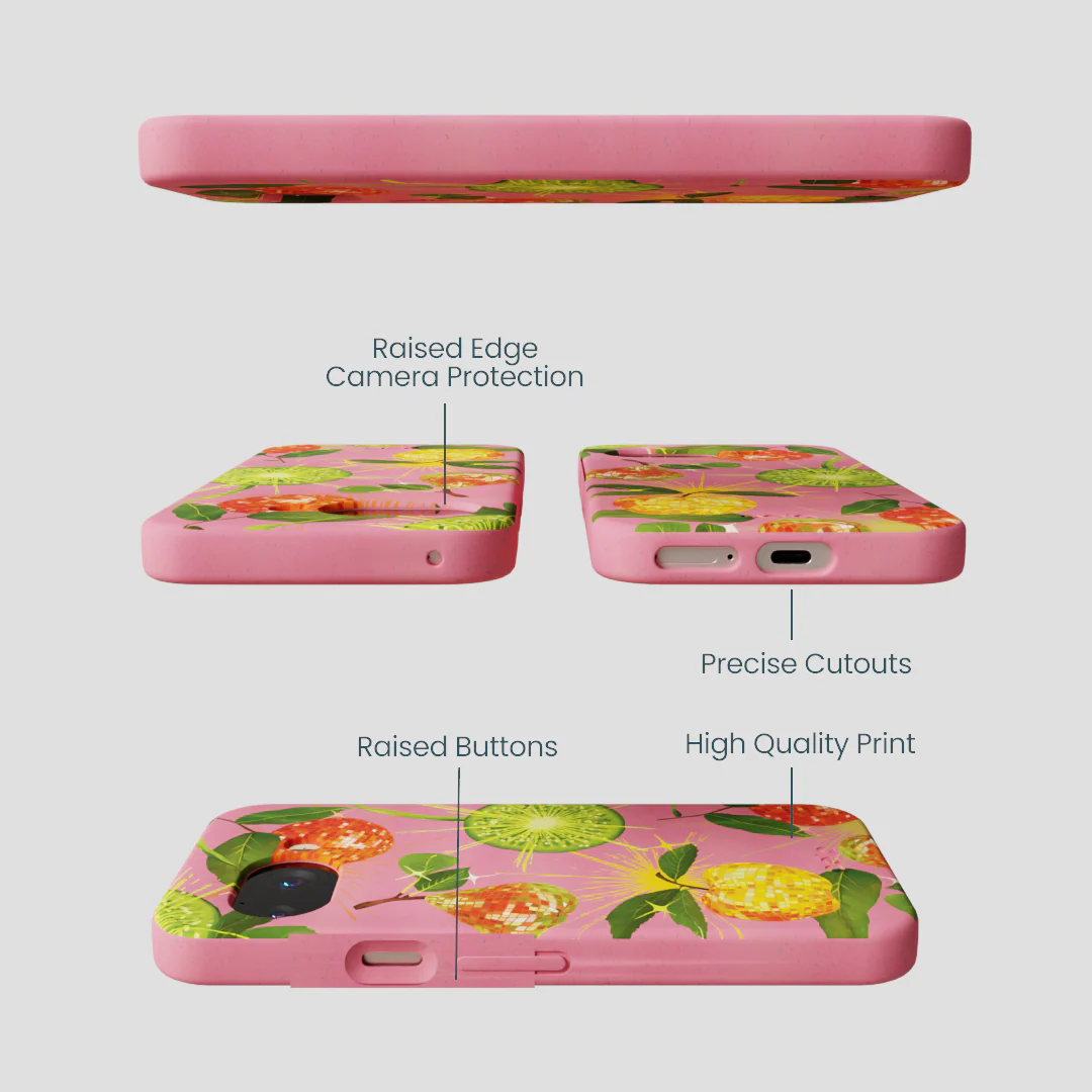 Bubblegum Pink Disco Fruity Google Pixel 9a Case - Image 3