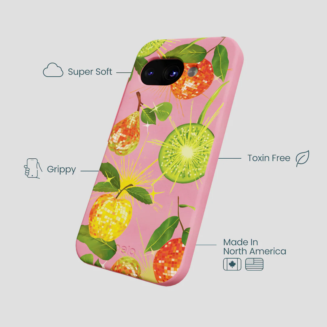 Bubblegum Pink Disco Fruity Google Pixel 9a Case - Image 4
