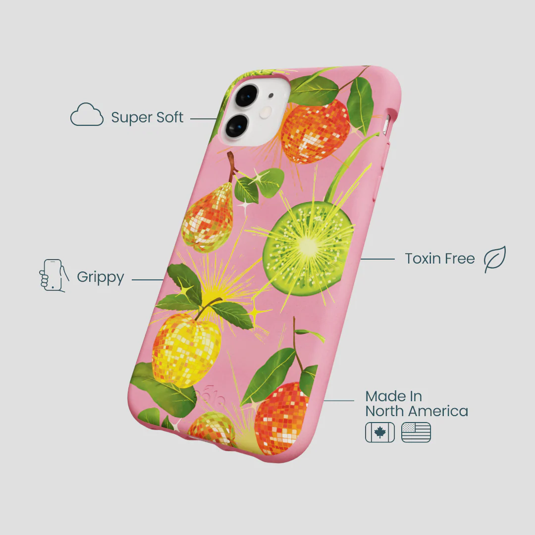 Bubblegum Pink Disco Fruity iPhone 11 Case - Image 4