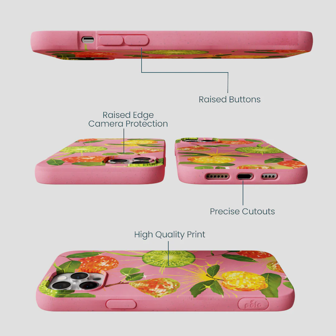 Bubblegum Pink Disco Fruity iPhone 12 Pro Max Case - Image 3