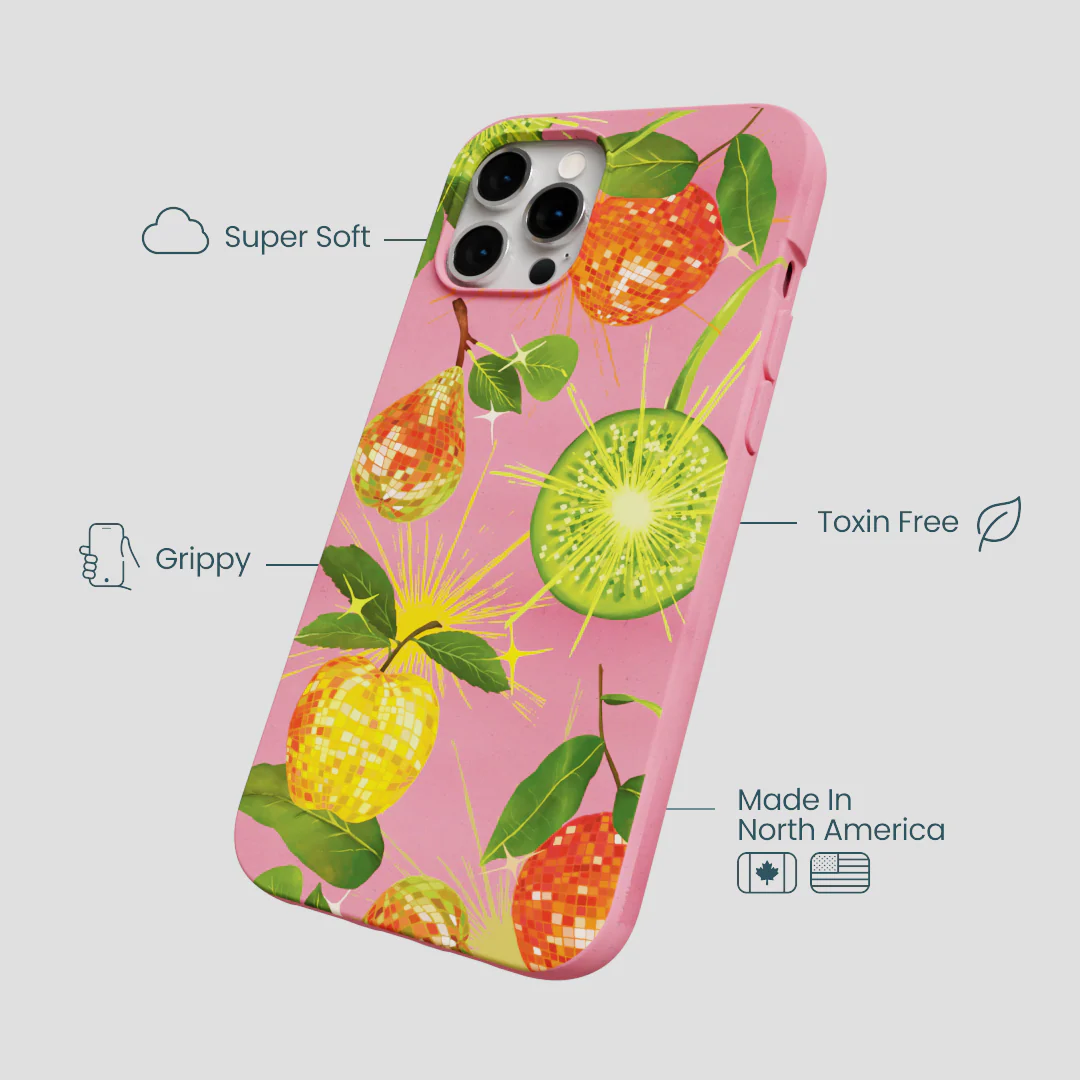 Bubblegum Pink Disco Fruity iPhone 12 Pro Max Case - Image 4
