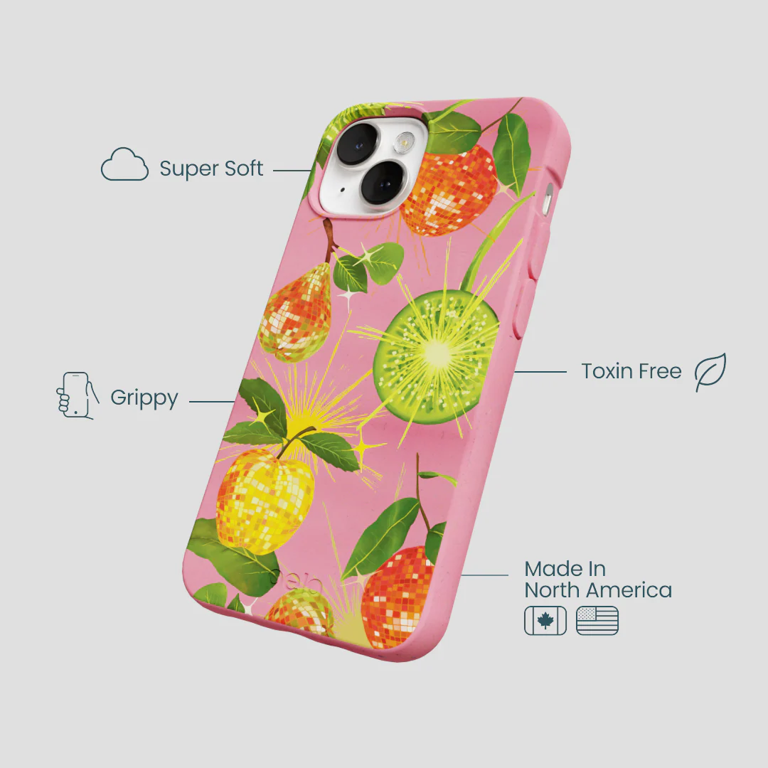 Bubblegum Pink Disco Fruity iPhone 13 Case - Image 4