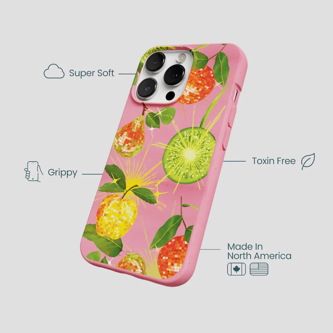 Bubblegum Pink Disco Fruity iPhone 13 Pro Case - Image 4