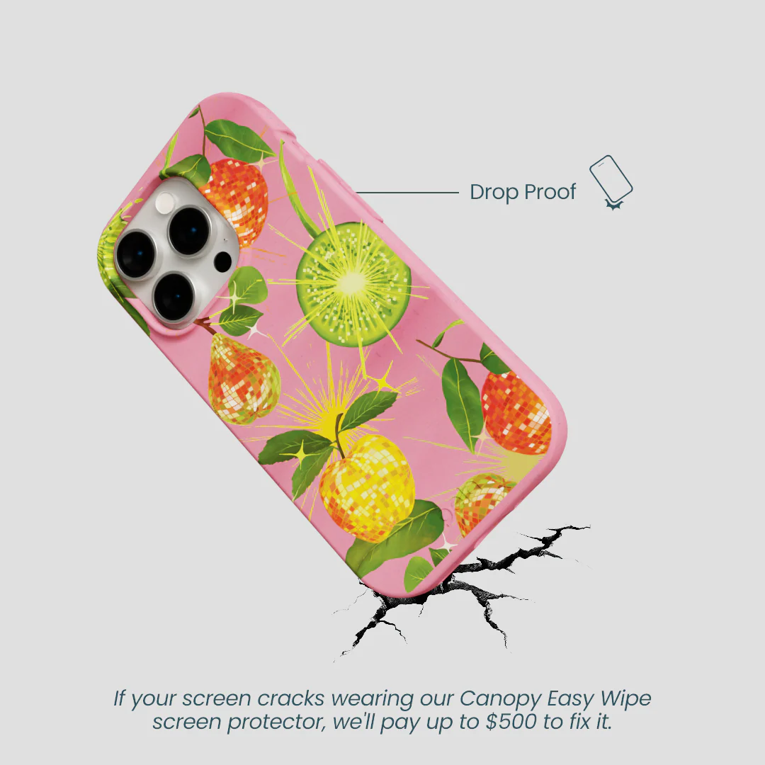 Bubblegum Pink Disco Fruity iPhone 14 Pro Case - Image 5