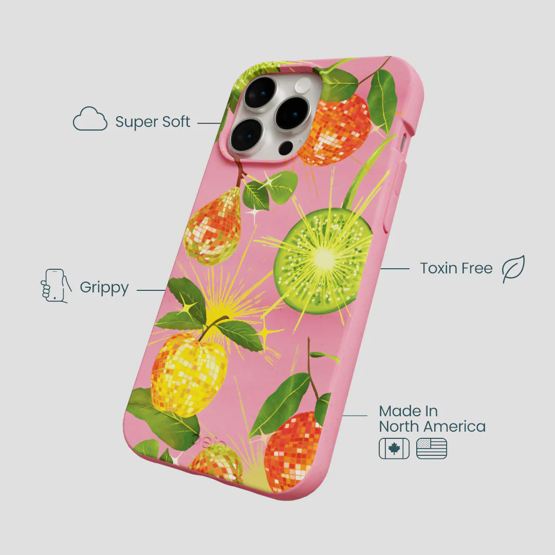 Bubblegum Pink Disco Fruity iPhone 14 Pro Max Case - Image 4