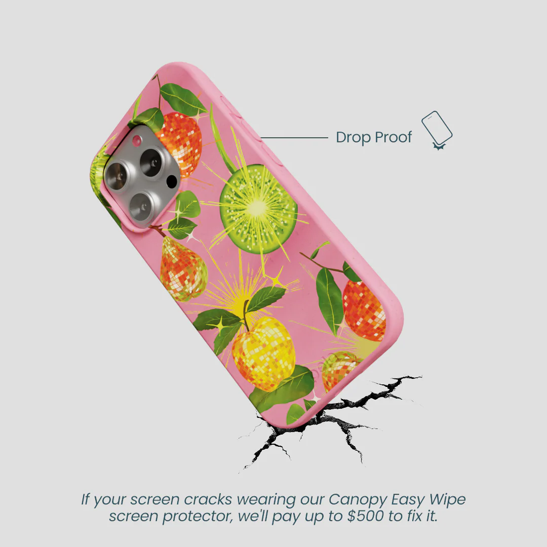 Bubblegum Pink Disco Fruity iPhone 16 Pro Case - Image 5