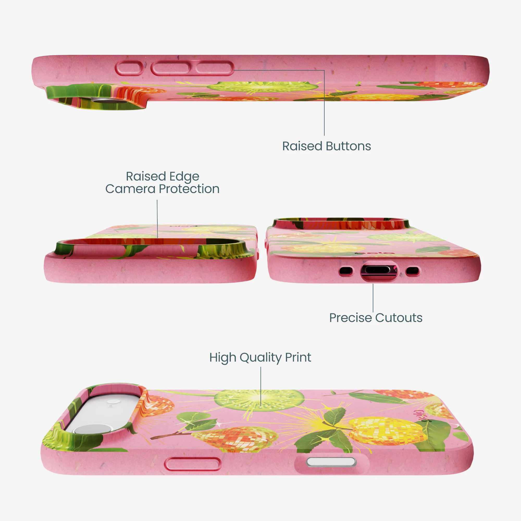 Bubblegum Pink Disco Fruity iPhone Air Case - Image 3