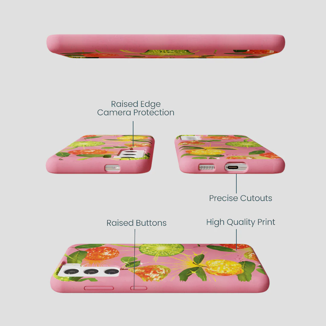 Bubblegum Pink Disco Fruity Samsung Galaxy S21 Case - Image 3