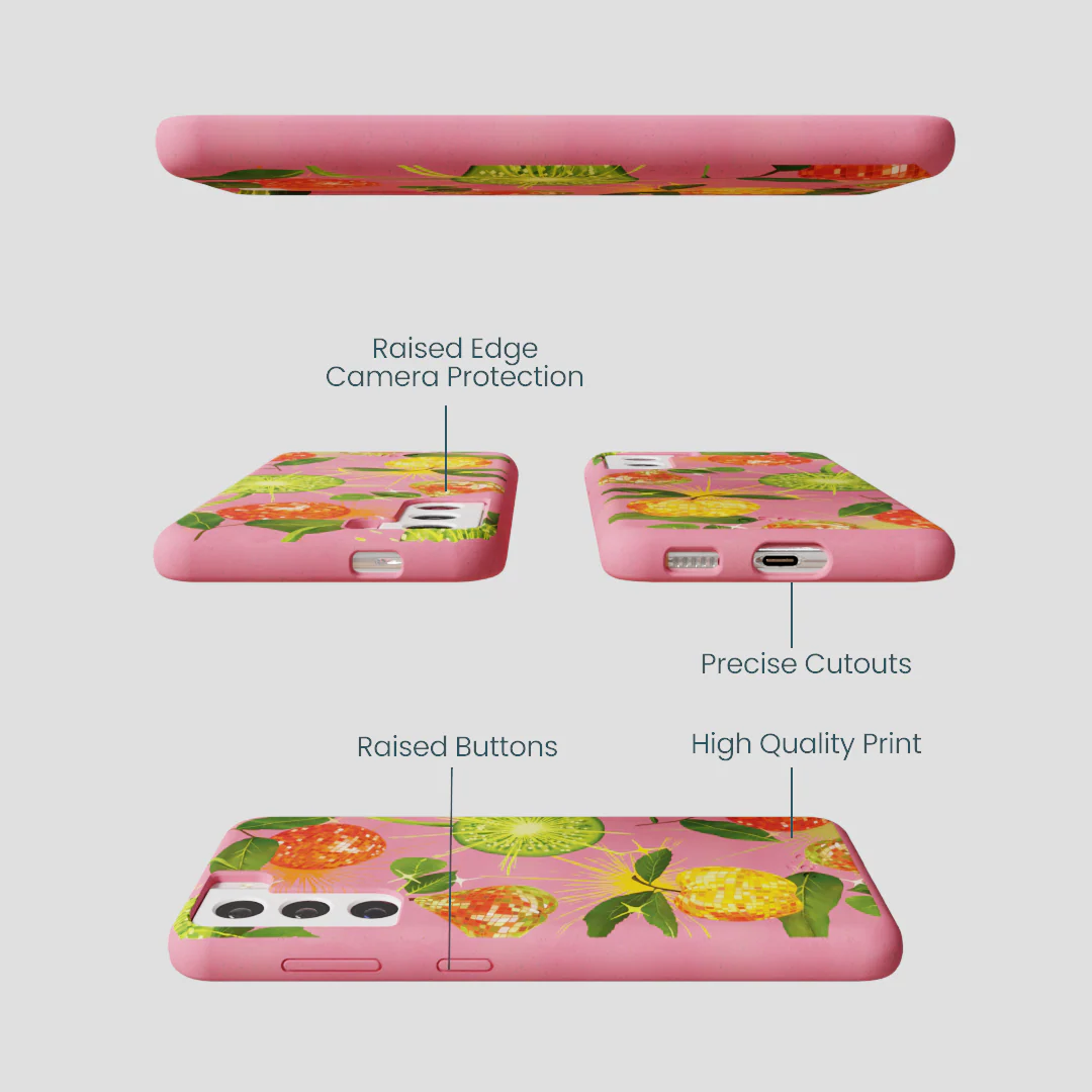 Bubblegum Pink Disco Fruity Samsung Galaxy S22 Case - Image 3