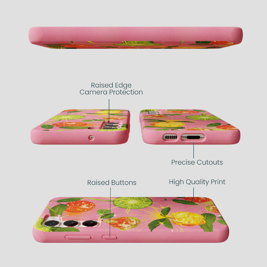 Bubblegum Pink Disco Fruity Samsung Galaxy S23+(Plus) Case - Image 3