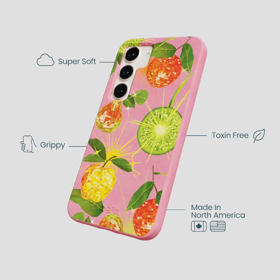 Bubblegum Pink Disco Fruity Samsung Galaxy S24 Case - Image 4