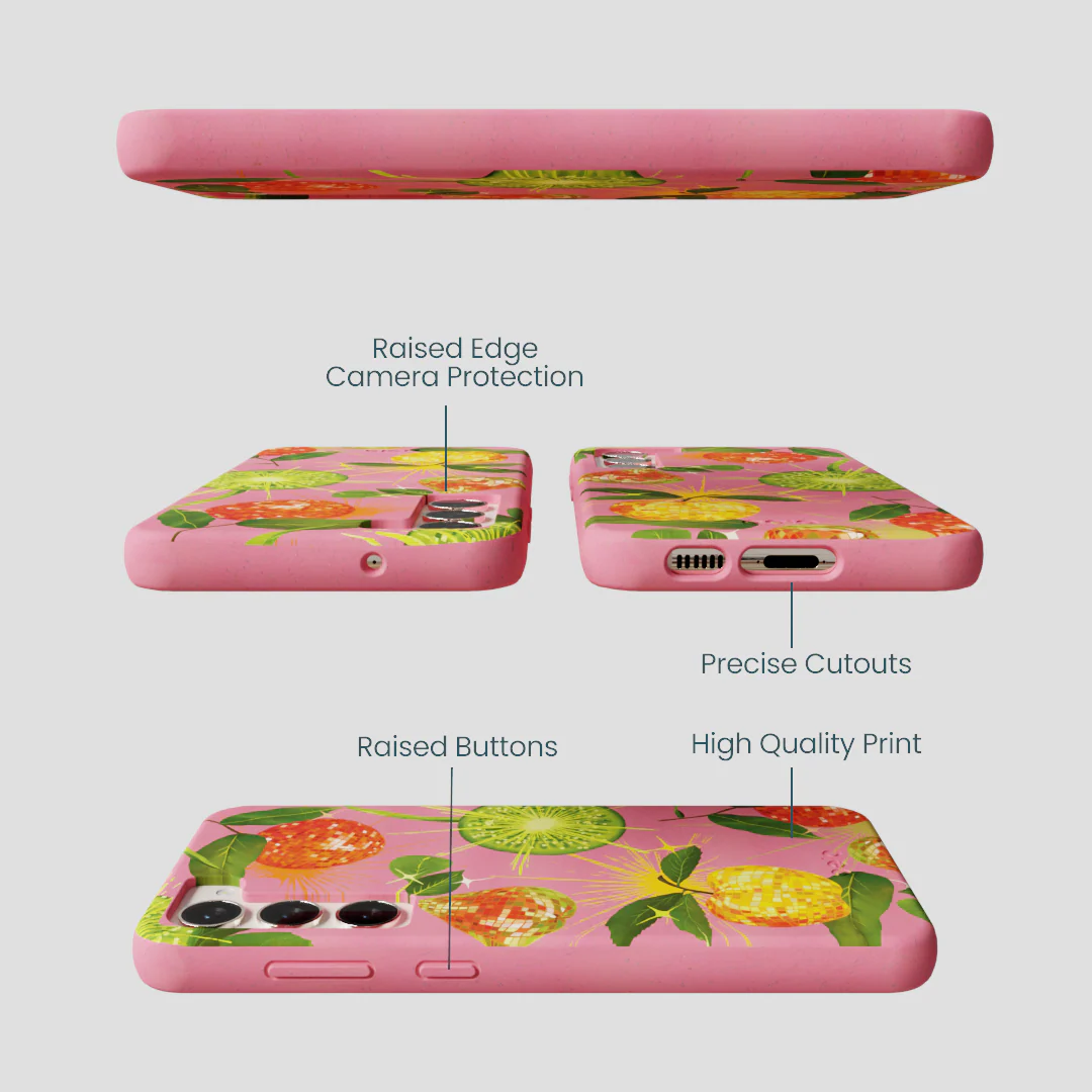 Bubblegum Pink Disco Fruity Samsung Galaxy S24+(Plus) Case - Image 3