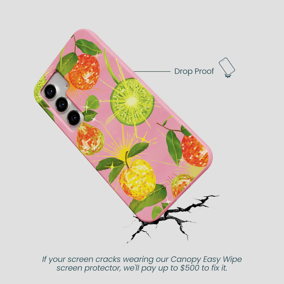 Bubblegum Pink Disco Fruity Samsung Galaxy S25 Case - Image 5