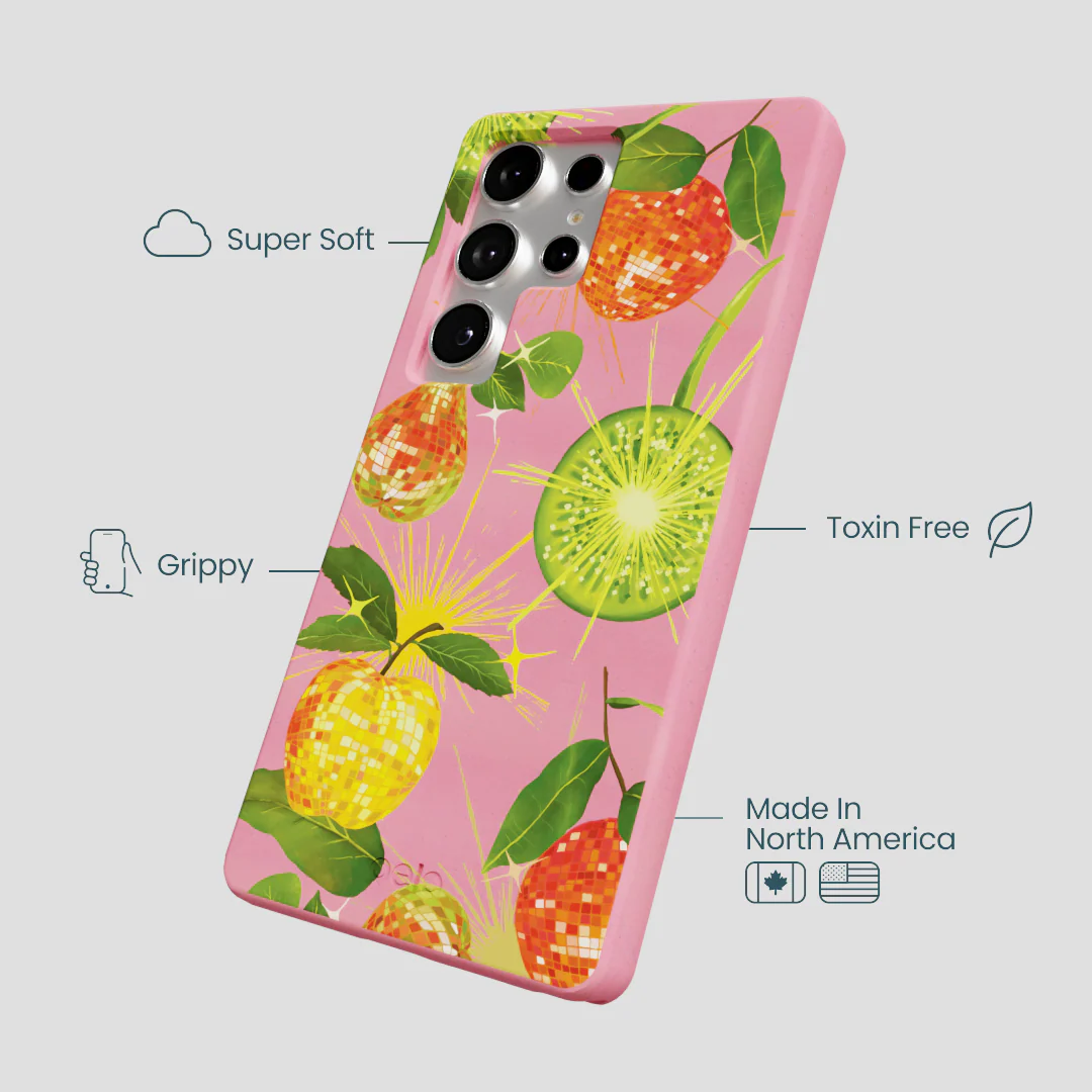 Bubblegum Pink Disco Fruity Samsung Galaxy S25 Ultra Case - Image 4