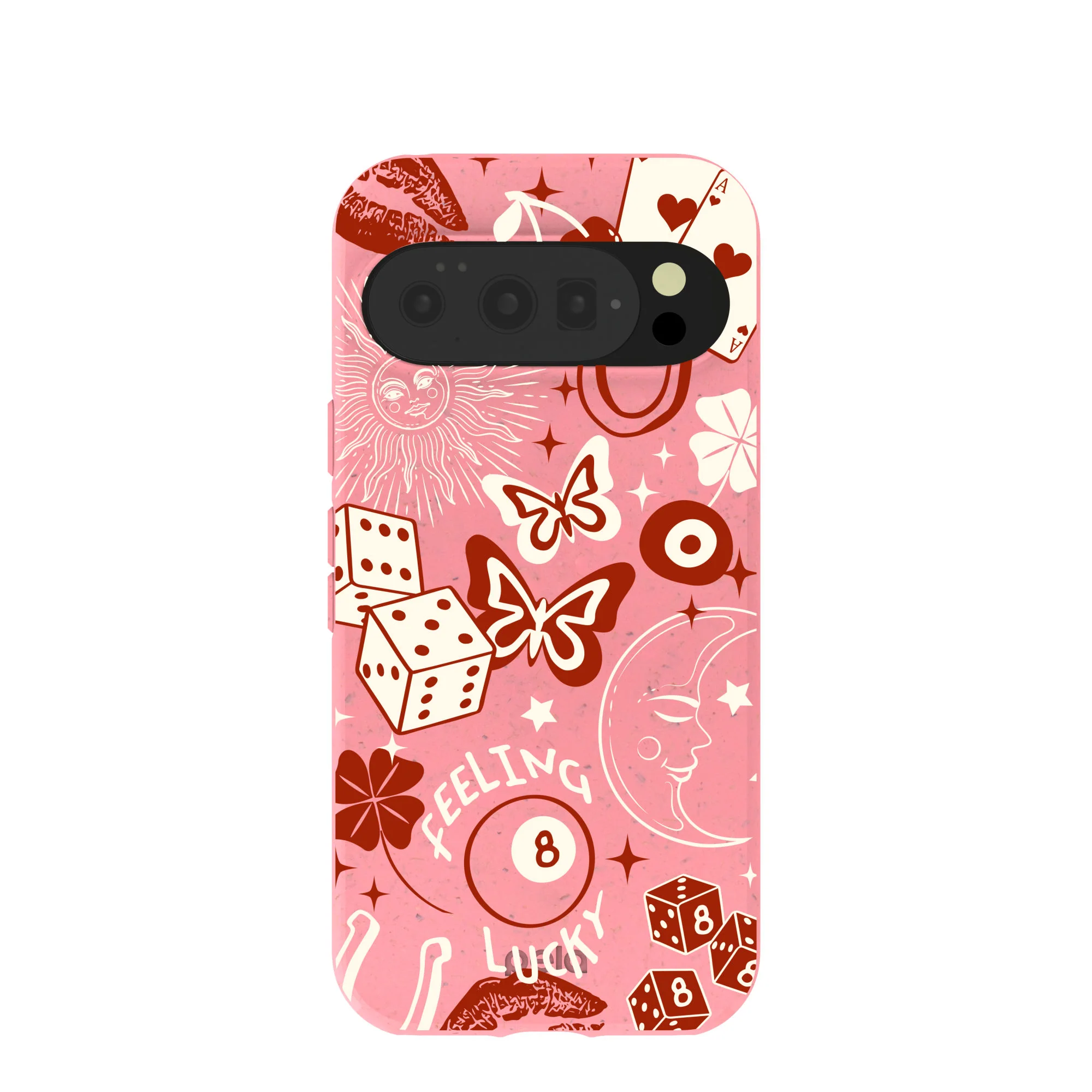 Bubblegum Pink Feeling Lucky Google Pixel 10/10 Pro Case