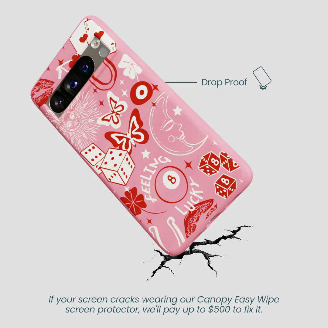 Bubblegum Pink Feeling Lucky Google Pixel 8 Pro Case - Image 5