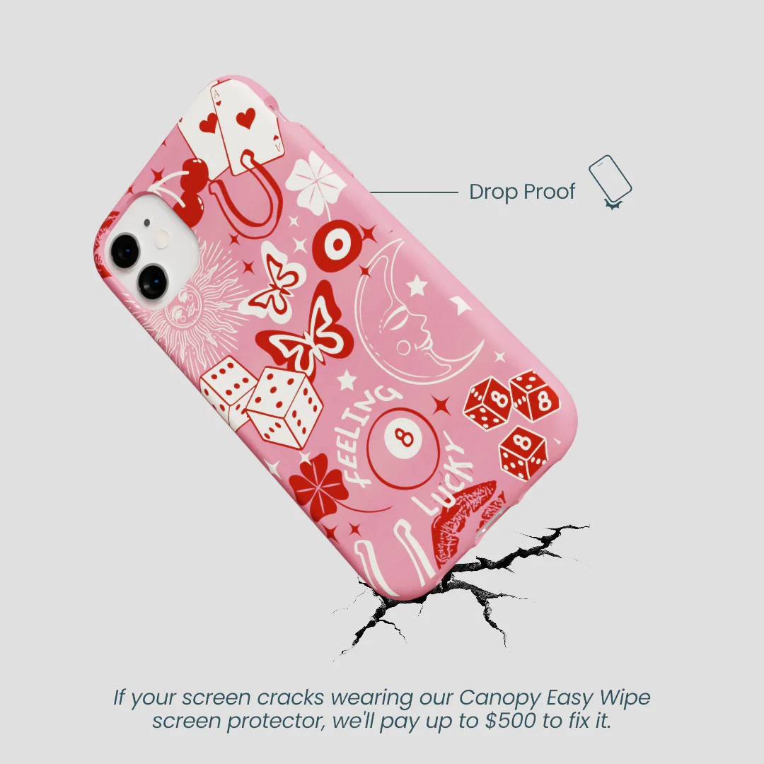 Bubblegum Pink Feeling Lucky iPhone 11 Case - Image 5