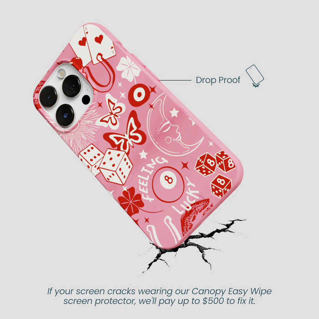 Bubblegum Pink Feeling Lucky iPhone 13 Pro Max Case - Image 5