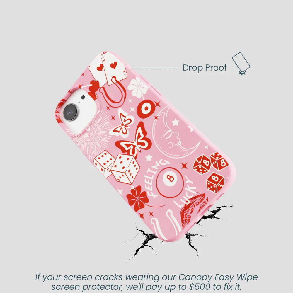 Bubblegum Pink Feeling Lucky iPhone 16e/17e Case - Image 5
