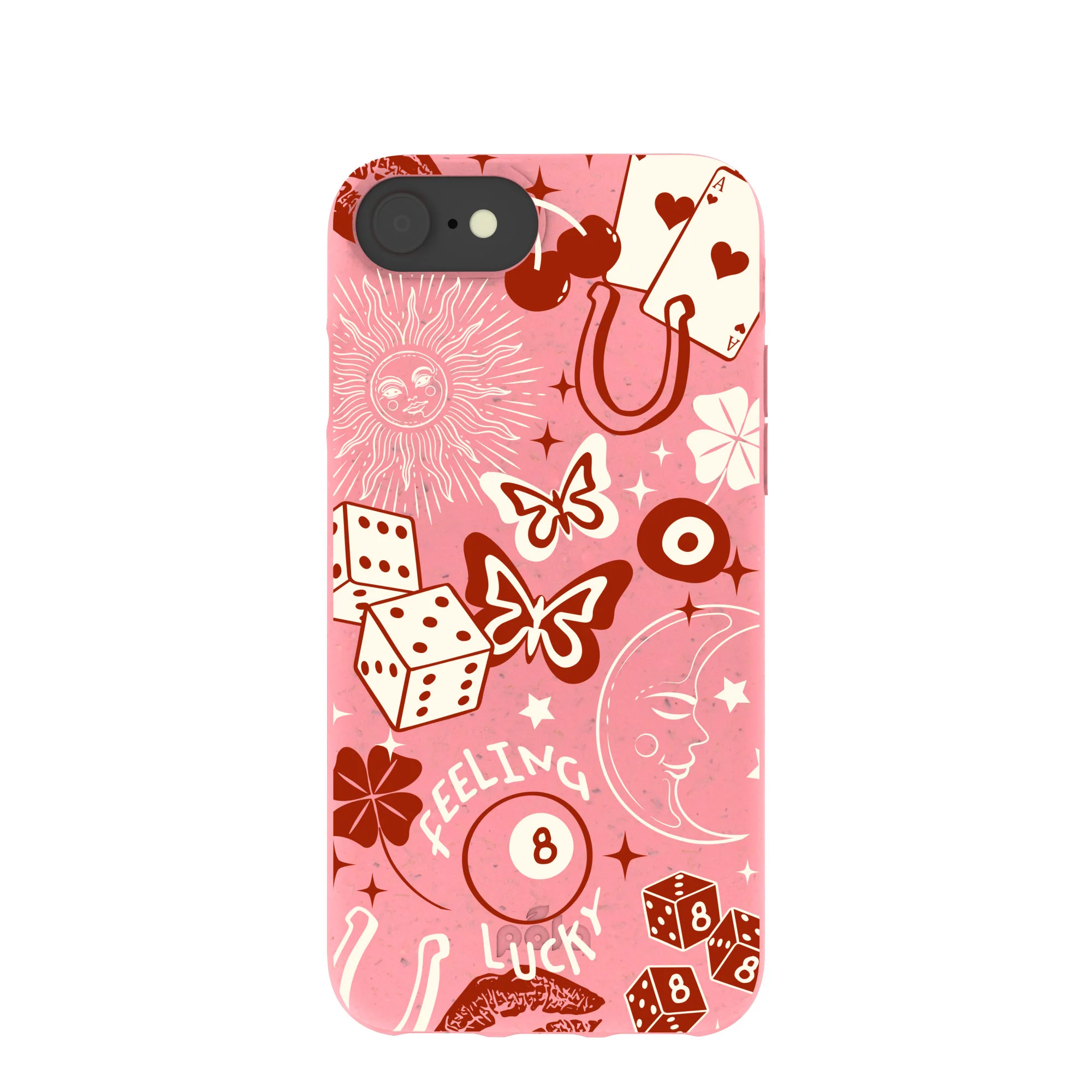 Bubblegum Pink Feeling Lucky iPhone 6/6s/7/8/SE Case
