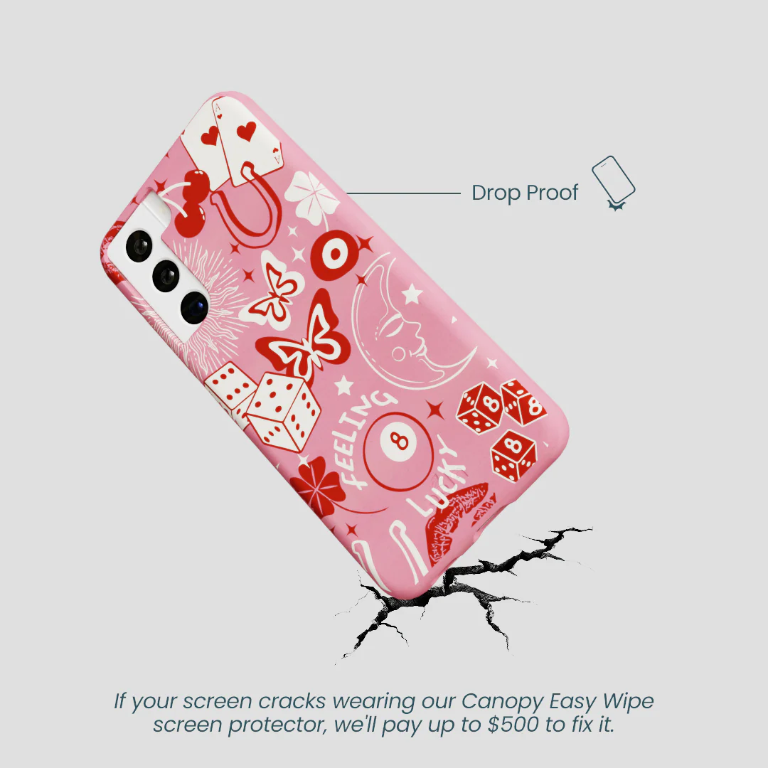 Bubblegum Pink Feeling Lucky Samsung Galaxy S21 Case - Image 5