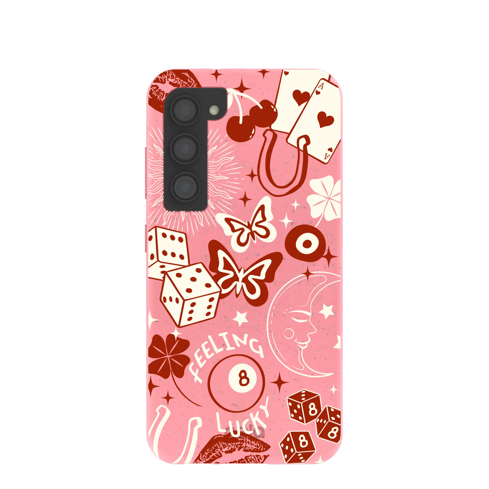 Bubblegum Pink Feeling Lucky Samsung Galaxy S23 Case