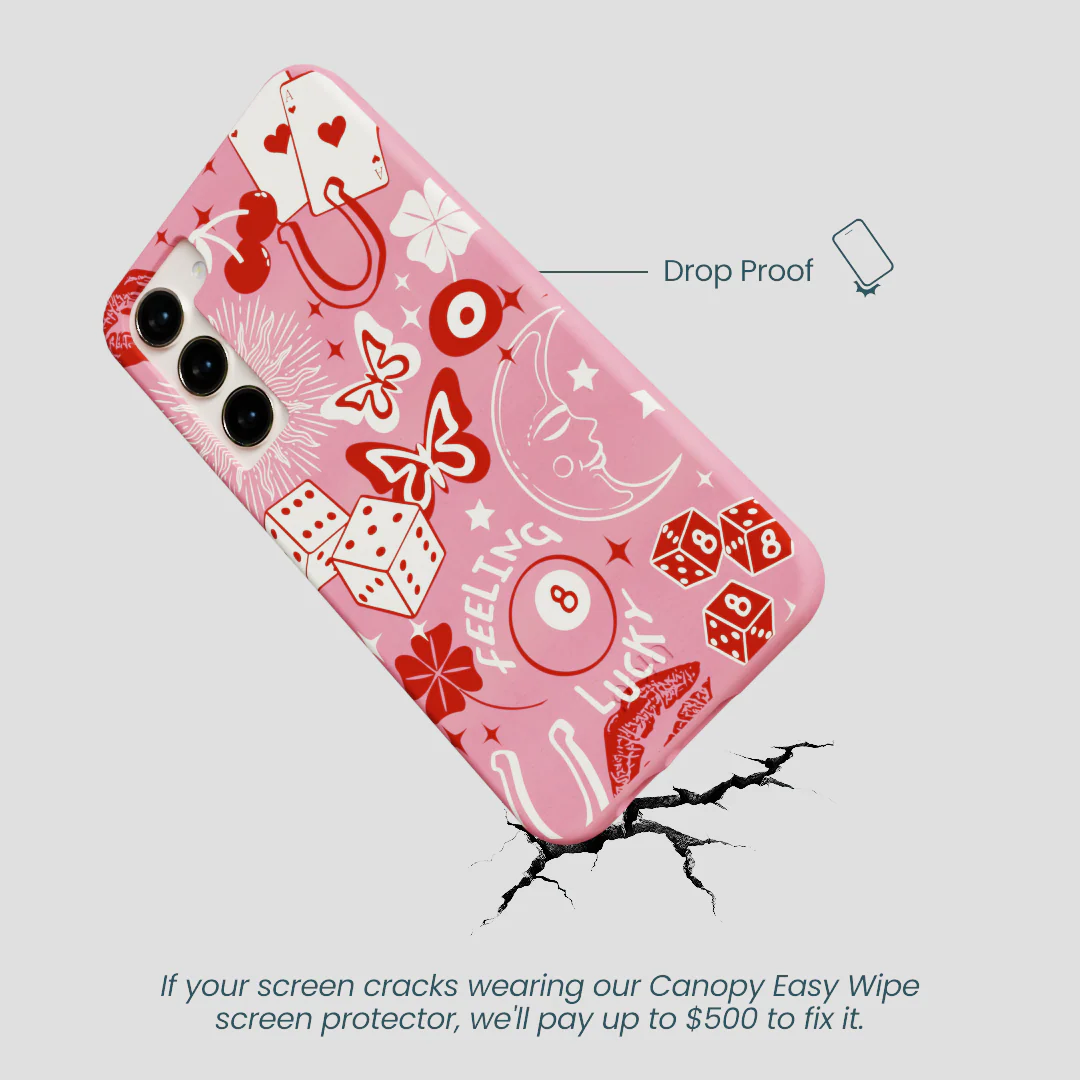 Bubblegum Pink Feeling Lucky Samsung Galaxy S23+(Plus) Case - Image 5