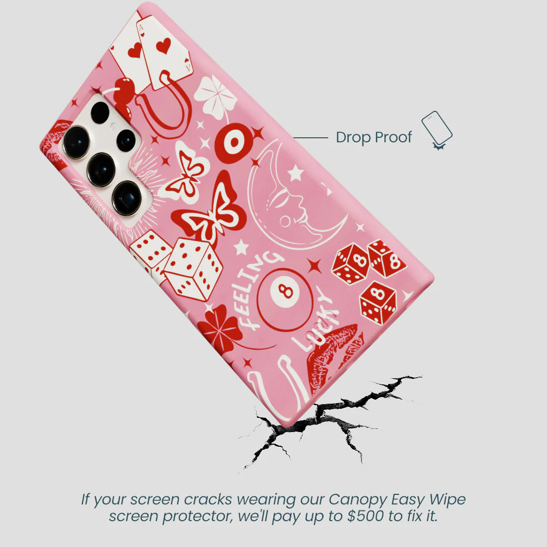 Bubblegum Pink Feeling Lucky Samsung Galaxy S24 Ultra Case - Image 5