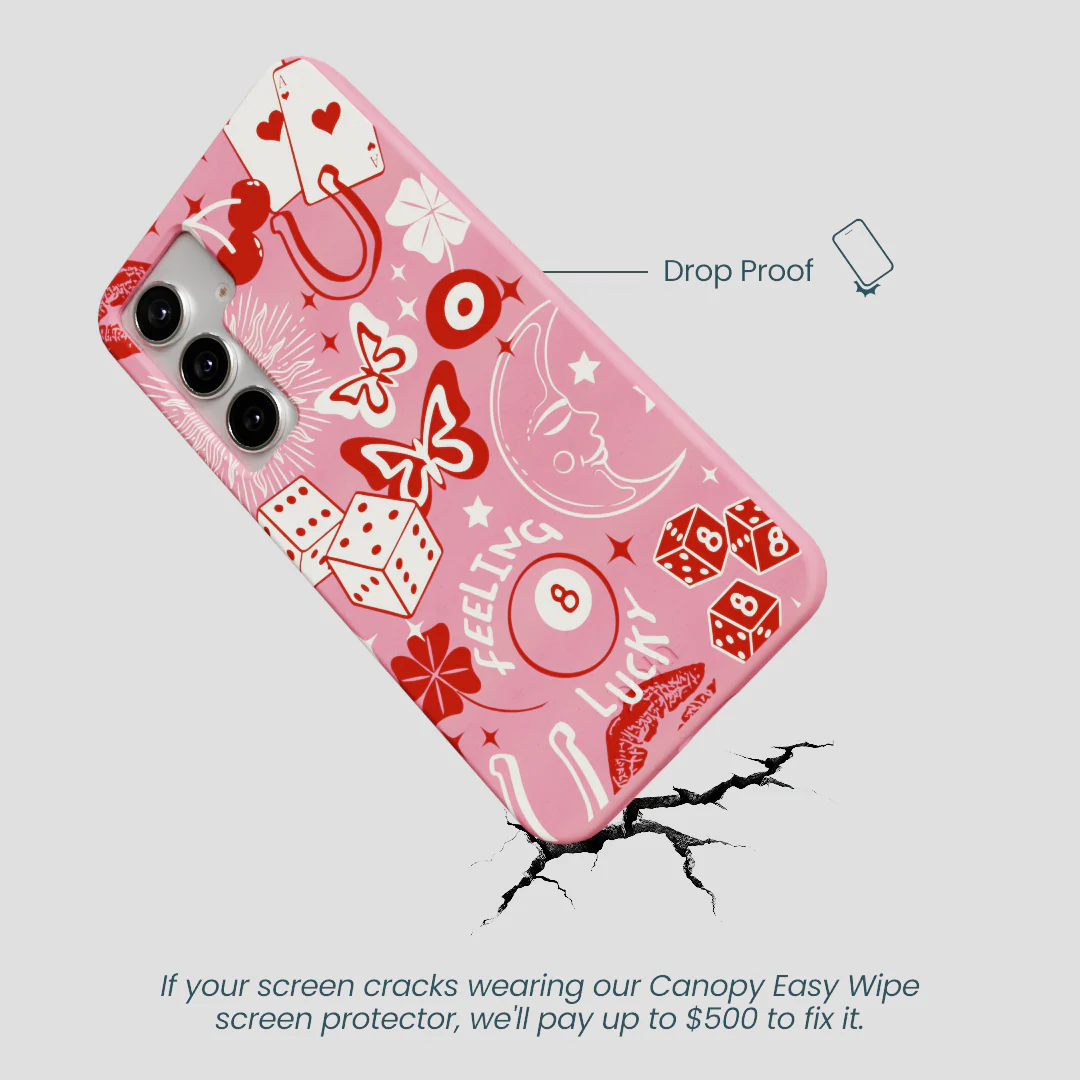 Bubblegum Pink Feeling Lucky Samsung Galaxy S25+(Plus) Case - Image 5