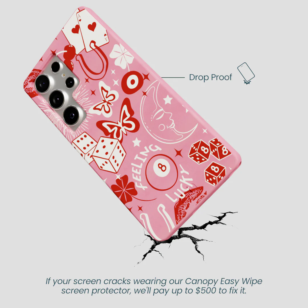 Bubblegum Pink Feeling Lucky Samsung Galaxy S25 Ultra Case - Image 5