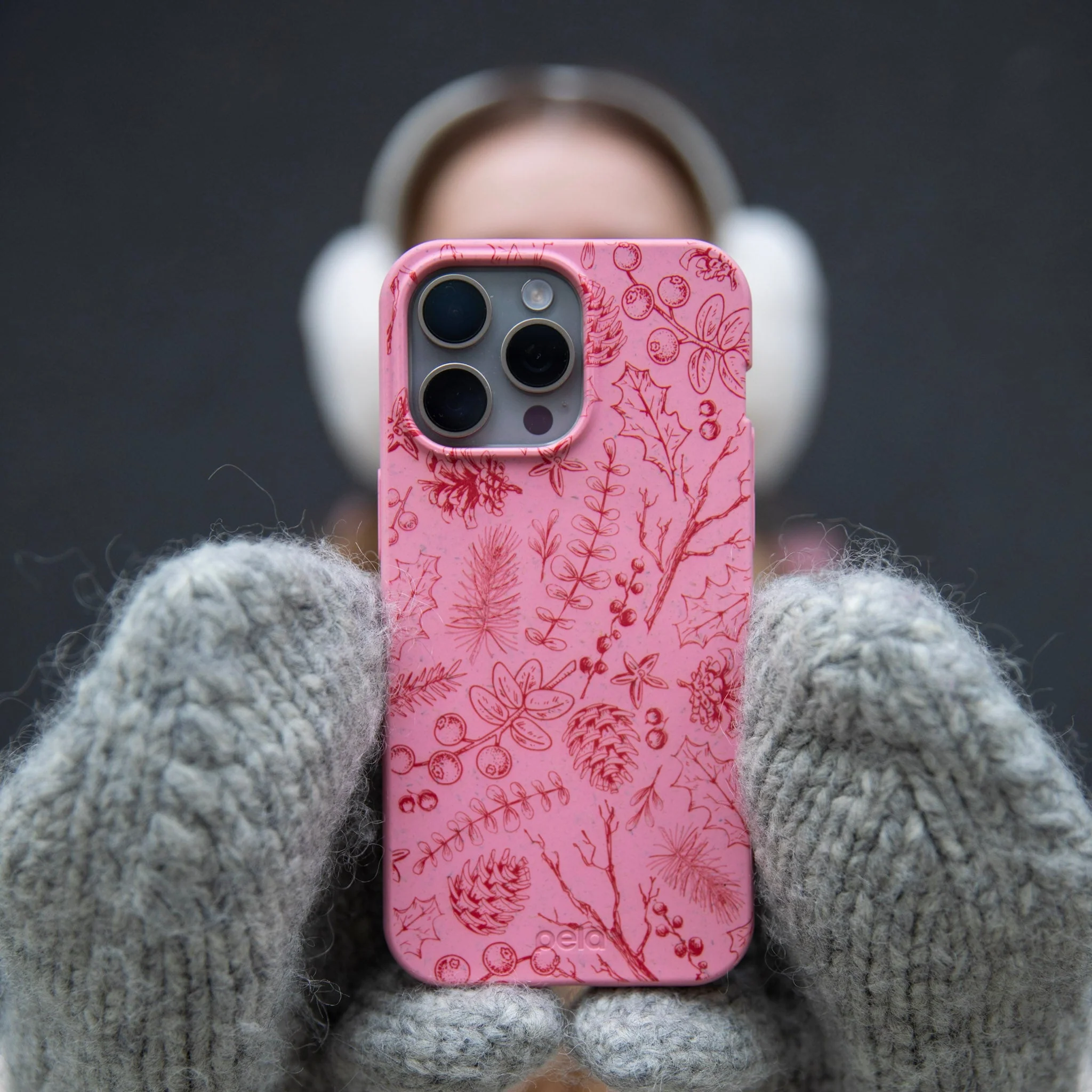 Bubblegum Pink Festive Forest iPhone 17 Pro Max Case - Image 2
