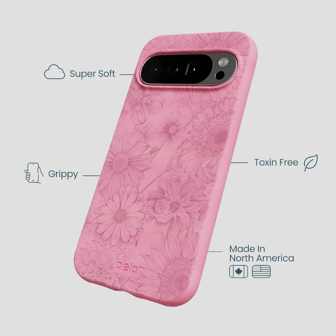 Bubblegum Pink Flora Google Pixel 10 Pro XL Case - Image 4