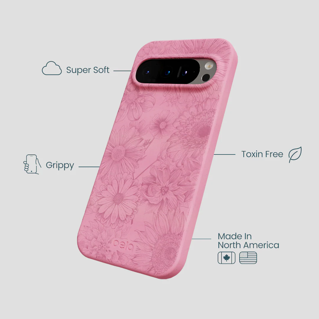Bubblegum Pink Flora Google Pixel 9/9 Pro Case - Image 4