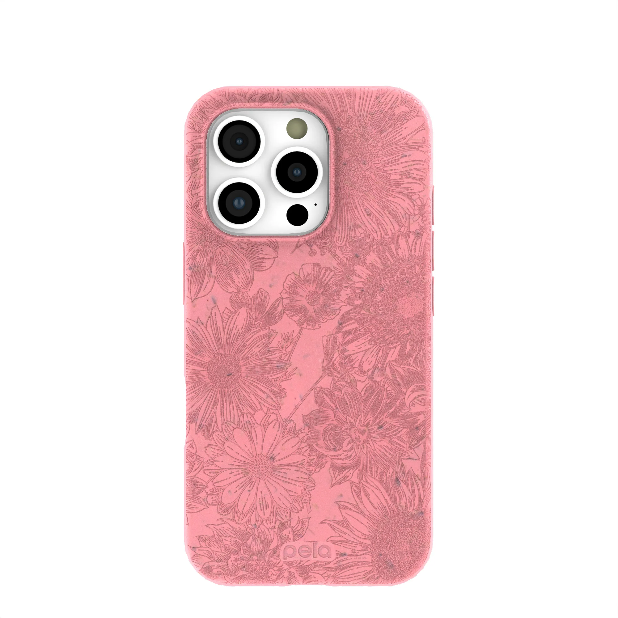 Bubblegum Pink Flora iPhone 16 Pro Case