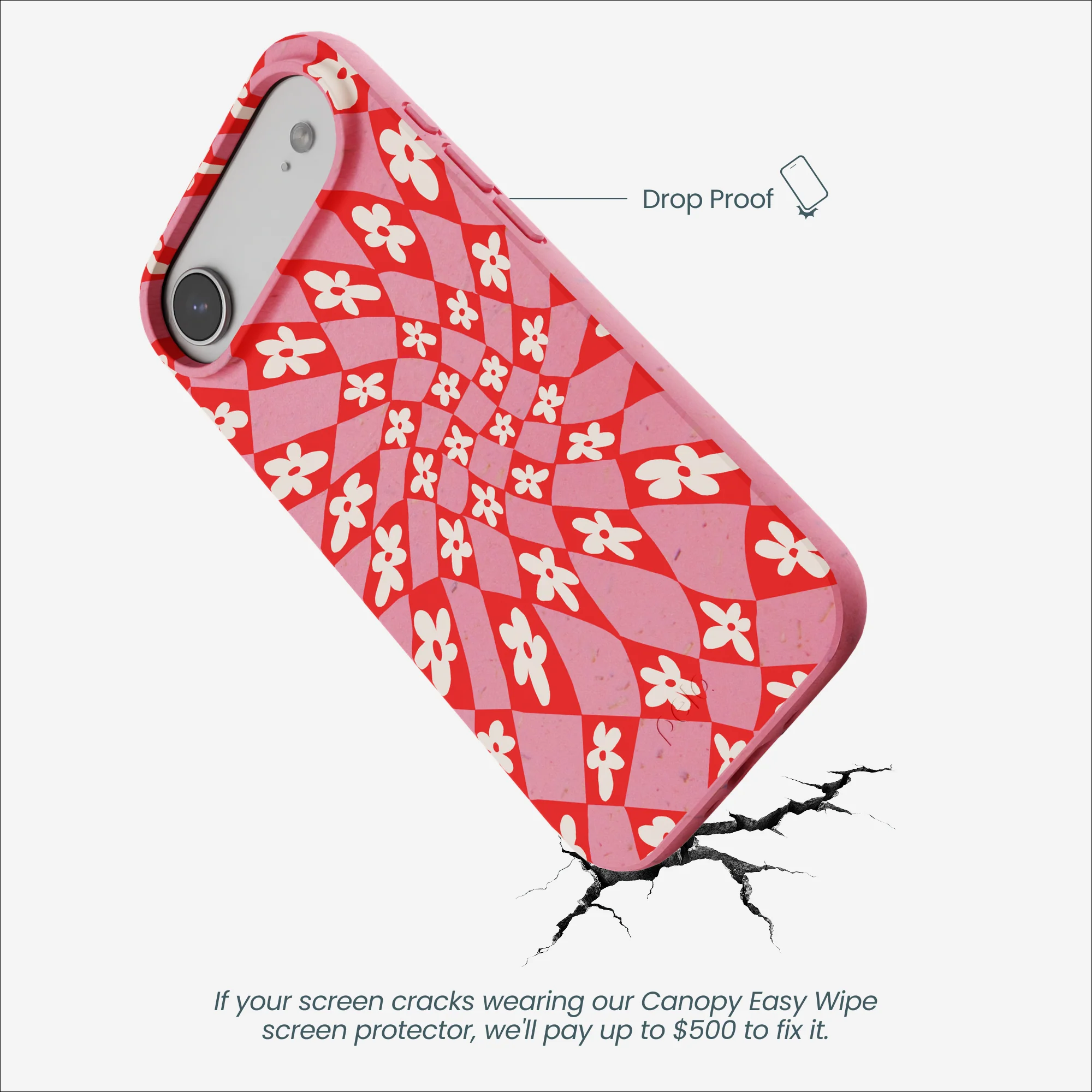 Bubblegum Pink Funky Fleurs iPhone Air Case - Image 5